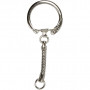 Key Chain, D: 2.3 cm, L: 6 cm, 25 pcs