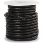 Leather Cord, thickness 3 mm, 5 m, black