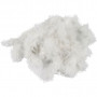 Feather Boa, white, W: 20-30 mm, 10 m/ 1 pack