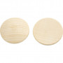 Wooden buttons, D 40 mm, thickness 5,2 mm, 100 pc/ 1 pack