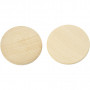 Wooden buttons, D 50 mm, thickness 10 mm, 50 pc/ 1 pack