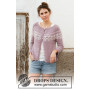 Rosewood Jacket by DROPS Design - Knitted Jacket Pattern Sizes S - XXXL