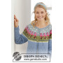 Flamingo Parade Jacket by DROPS Design - Knitted Jacket Pattern Sizes S - XXXL