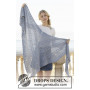 Midnight Mingle by DROPS Design - Knitted Shawl Pattern 196x83 cm