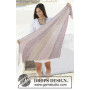 Rays of Sunset by DROPS Design - Knitted Shawl Pattern 160x69 cm
