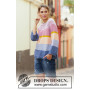 Sonora Sunrise Sweater by DROPS Design - Knitted Jumper Pattern Sizes S - XXXL