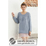 April Showers by DROPS Design - Knitted Long Jumper Pattern Sizes S - XXXL