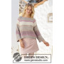 Rose Water by DROPS Design - Knitted Jumper Pattern Sizes S - XXXL