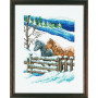 Permin Embroidery Kit Picture Winter 29x37cm