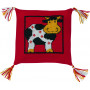 Permin Embroidery Kit Pillow Cow 28x28cm