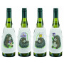 Permin Embroidery Kit Wine Bottle Apron Hedgehoge 10x15cm - 4 pcs