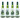 Permin Embroidery Kit Wine Bottle Apron Hedgehoge 10x15cm - 4 pcs