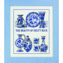 Permin Embroidery Kit Picture Porcelain Blue/White 36x43cm