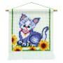 Permin Embroidery Kit Picture Cat 22x19cm