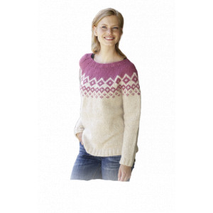 Diamond Delight by DROPS Design - Knitted Jumper Pattern Sizes S - XXXL