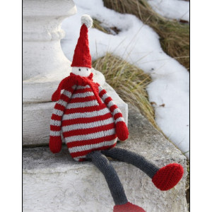 Julius by DROPS Design - Knitted Santa for Christmas Pattern 36 cm
