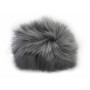 Pom Pom Rabbit Fur Grey 90 mm
