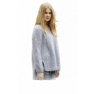 Sigrid by DROPS Design - Knitted Jumper Pattern size S - XXXL