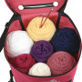 ArtBin Yarn Drum Knitting and Crochet Tote Bag Raspberry