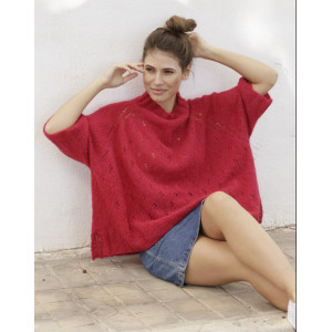 Strawberry Swing by DROPS Design - Knitted blouse Pattern Sizes S - XXXL