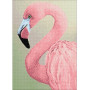Wizardi Diamond Painting Package Pink Flamingo 27x38cm
