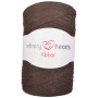 Infinity Hearts Ribbon Fabric Yarn 10 Dark Brown
