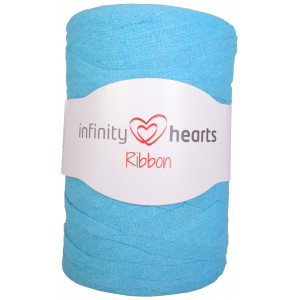 Infinity Hearts Ribbon Fabric Yarn 17 Blue