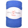 Infinity Hearts Ribbon Fabric Yarn 18 Royal Blue