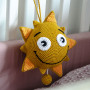 Sun with Music Box by Rito Krea - Crochet Pattern for hanging Sun 18 cm