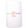 Infinity Hearts Ribbon Fabric Yarn 01 White