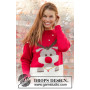 Red Nose Jumper by DROPS Design - Knitted Jumper Pattern Sizes S-XXXL