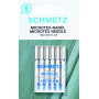 Schmetz Sewing Machine Needle Microtex 130/705 H-M Size 60-80 - 5 pcs