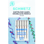 Schmetz Sewing Machine Needle Double Needle Eye 705DE Size 80 - 5 pcs