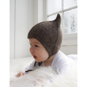 Alladin by DROPS Design - Knitted Baby Hat Pattern Size 1 months - 4 years