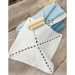 Take Care by DROPS Design - Crochet Cloth Pattern 24x24 cm