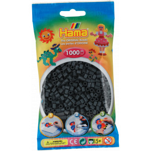 Hama Beads Midi 207-18 Black - 1000 pcs