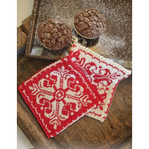 Baking Christmas by DROPS Design - Knitted Pot Holders with Nordic Pattern 20x19 cm - 2 pcs