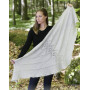 Viking Spirit by DROPS Design - Knitted Shawl with Lace Pattern 180x70 cm
