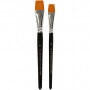 Gold Line Brushes, size 16+20, W: 17+24 mm, 2 pcs