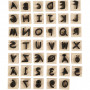 Foam Stamps, size 3x3 cm, thickness 13 mm, 42 pc/ 1 pack