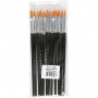 Gold Line Brushes, L: 18,5 cm, W: 8 mm, flat, 12 pc/ 1 pack