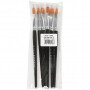Gold Line Brushes, L: 19 cm, W: 9 mm, flat, 6 pc/ 1 pack