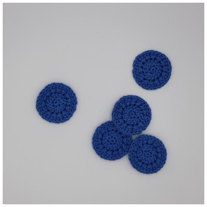 Crochet Cotton Face Scrubbies by Rito Krea – Face Scrubbies Crochet Pattern 5cm – approx. 25 pcs.
