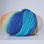 Hjertegarn Incawool Yarn Print Colour 1166 Blue/Orange