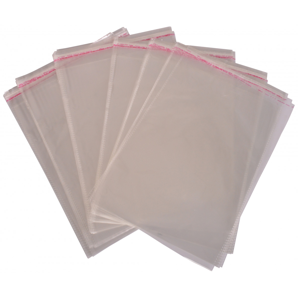 Cellophane Bag With Bottom Clear 22,5x16,5cm - 100 pcs - Ritohobby.co.uk