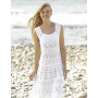 Mallorca by DROPS Design - Knitted Dress with Lace Pattern size S - XXXL