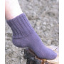 Cosy Rib Ankle Socks by DROPS Design - Knitted Socks with English Rib Pattern size 35 - 44