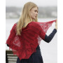 Autumn Leaf by DROPS Design - Knitted Shawl with Lace and Leaves Pattern 140x70 cm