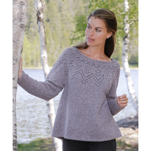 Agnes Sweater by DROPS Design - Knitted Jumper Pattern Sizes S - XXXL