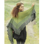 Shades of Eire by DROPS Design - Knitted Shawl Lace Pattern 210x60-65 cm